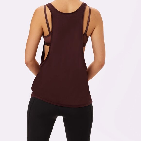 Parade Everyday Racer Racerback Soft Lightweight Pony Burgundy Tank L - Picture 2 of 13